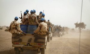 Des Casques bleus tchadiens déployés au sein de la MINUSMA dans le nord du Mali. Photo : MINUSMA / Marco Dormino