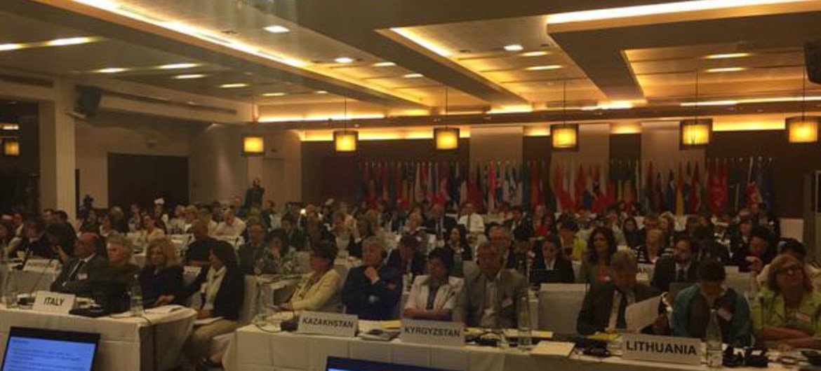 A wide view of delegates at the high-level meeting on environment and health in Europe, held in Haifa, Israel.