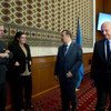 El enviado especial de la ONU para Siria, Staffan de Mistura (der.) participa en Ginebra de las consultas sobre el conflicto en el país. Foto: ONU/Violaine Martin