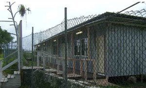 At a social centre for refugees on Nauru, where they are held, conditions are basic. (file)