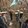 人道机构在尼泊尔地震灾区开展救援工作  联合国开发计划署图片/Laxmi Prasad Ngakhusi