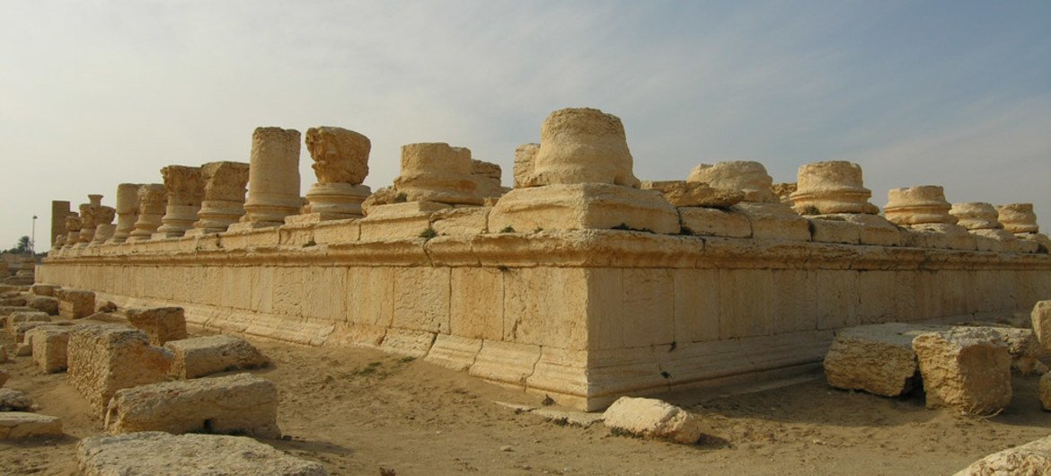 The Syrian archaeological site of Palmyra.