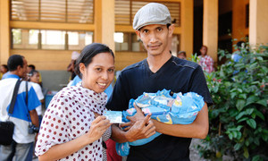 A young family in Timor-Leste.