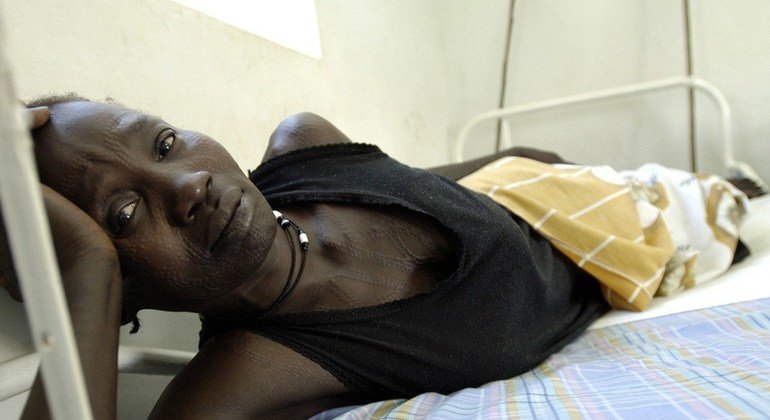 Paciente don fístula obstétrica en Juba, Sudán del Sur. Foto: ONU/Tim McKulka