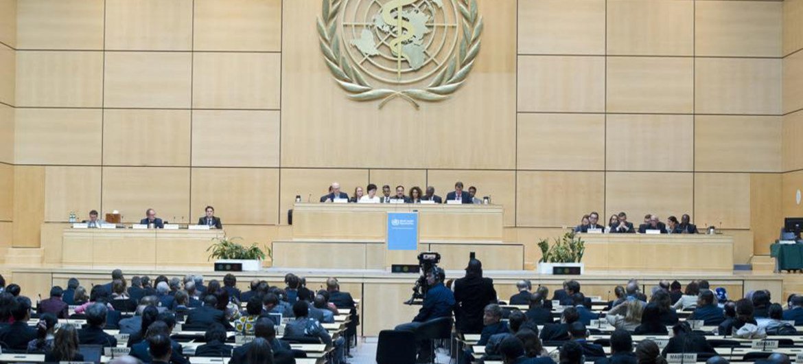 Assembleia Mundial da Saúde, em Genebra.