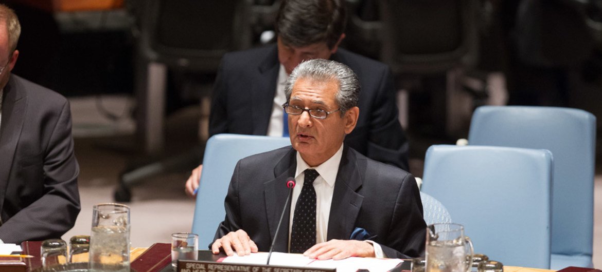 Special Representative and Head of the United Nations Interim Administration Mission in Kosovo (UNMIK) Farid Zarif briefs the Security Council.