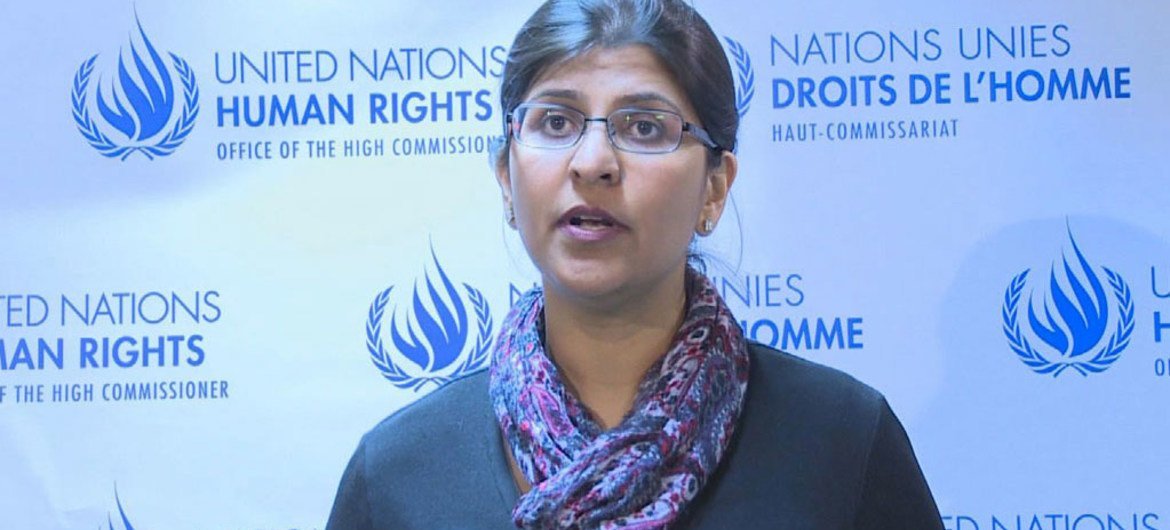 Ravina Shamsadani, Spokesperson for the Office of the UN High Commissioner for Human Rights.