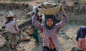 Child labour in Myanmar.