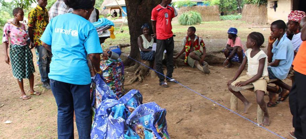 جهود اليونيسيف في المناطق المتضررة من الإيبولا
