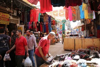 Shop owners in the old city of Cairo prepare for another day of business. June 2015 Photo © Dominic Chavez/World Bank
