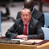 秘书长刚果（金）问题特别代表科布勒向安理会汇报刚果（金）局势进展情况。联合国图片/Loey Felipe