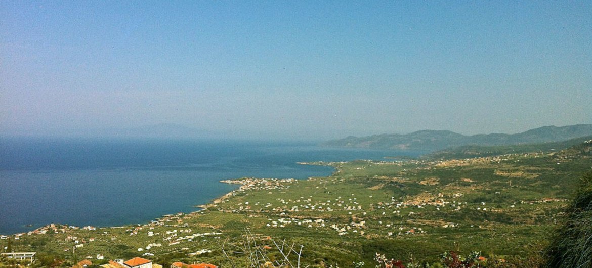 The Mani peninsula in the southern Peloponnese, Greece.