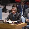 秘书长利比亚问题特别代表、联合国驻利比亚支助特派团负责人莱昂在安理会发言   联合国图片/Loey Felipe