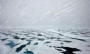 View of the Polar ice rim in 2009.