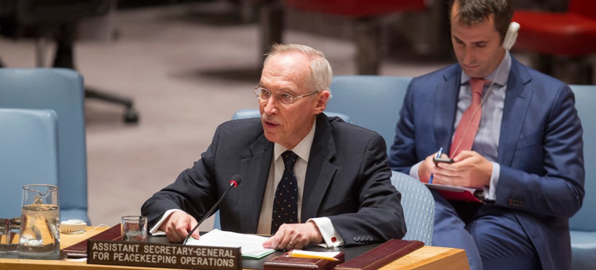 Assistant Secretary-General for Peacekeeping Operations Edmond Mulet addresses the Security Council meeting on the situation in Somalia.