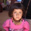 一名伊拉克雅兹迪女孩。雅兹迪人为伊拉克少数民族，深受该国冲突影响。儿基会图片/Wathiq Khuzaie