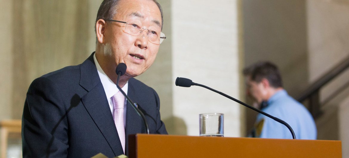 الأمين العام بان كي مون. المصدر: الأمم المتحدة / ريك باجورناس