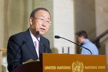 El Secretario General de la ONU, Ban Ki-moon  Foto archivo:ONU/Rick Bajornas