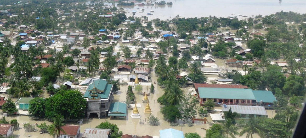 El ciclón Komen ha causado graves inundaciones y mucha destrucción en Myanmar Foto:PMA/Khin Khin Aung
