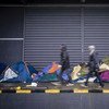 滞留在法国城市加来的庇护寻求者  图片／联合国难民署C. Vander Eecken