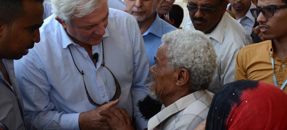 联合国主管人道主义事务的副秘书长兼紧急救济协调员奥布莱恩访问也门