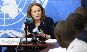 Deputy Special Representative and Deputy Head of the United Nations Multidimensional Integrated Stabilization Mission in the Central African Republic (MINUSCA) Diane Corner.