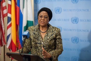 Security Council President for the month of August 2015, Joy Ogwu of Nigeria.