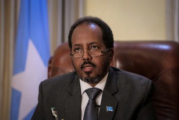 Le Président de la Somalie, Sheik Mohamoud. Photo UA-ON/Stuart Price