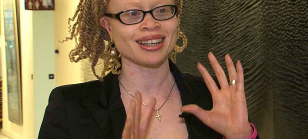 L'Experte indépendante de l'ONU sur la jouissance des droits humains par les personnes atteintes d'albinisme, Ikponwosa Ero,