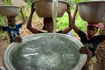 Accessing safe and clean water in Woukpokpoe village, Benin.