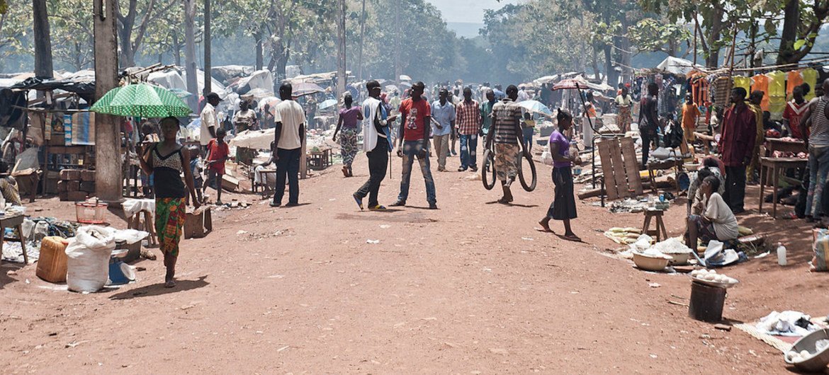 Internally displaced persons (IDPs) in Bambari, Central African Republic.