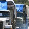 Un convoy del PMA entra suministros de emergencia en Siria. Foto de archivo: PMA/Hani Al Homsh