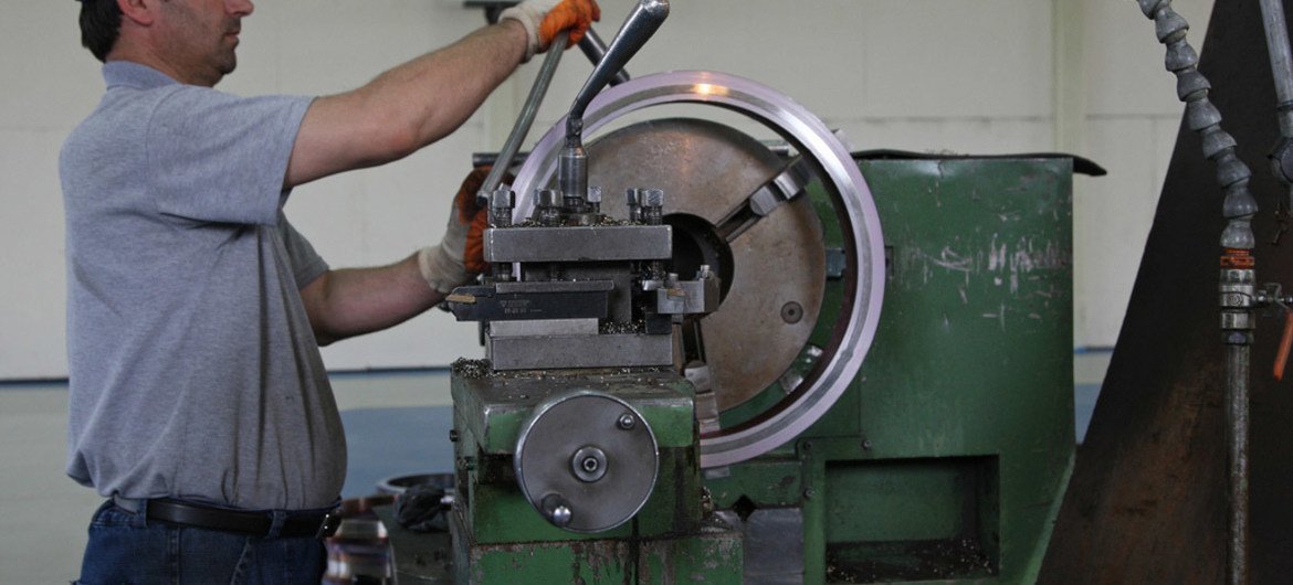 Making industrial valves in Tekirdag, a town outside Istanbul, Turkey, a member of the Group of 20 (G20) nations.