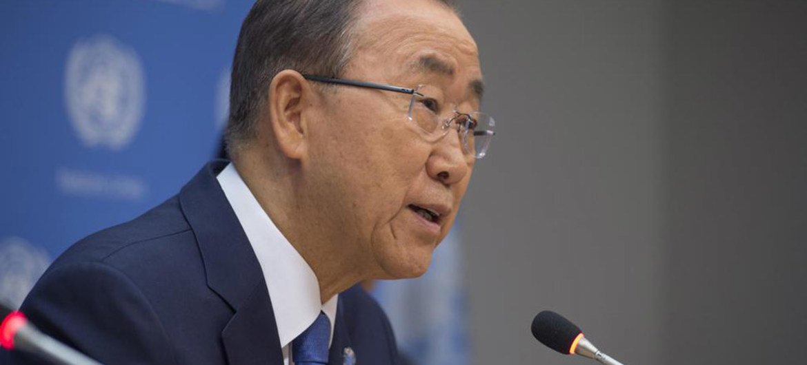 El Secretario General de la ONU, Ban Ki-moon en la sede en Nueva York. Foto: ONU/Eskinder Debebe