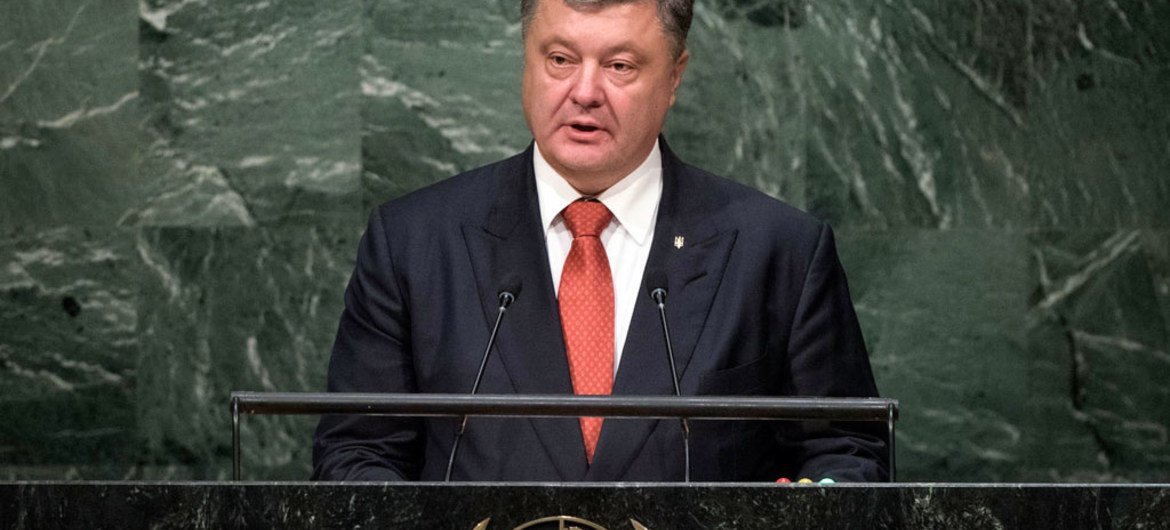 Президент  Украины Петр  Порошенко