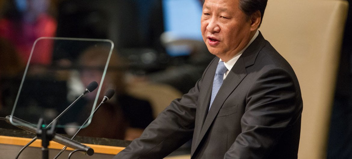 Председатель Китайской Народной Республики Си Цзиньпин. Фото ООН/Лойе Филипе