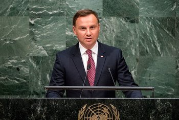 President Andrzej Duda of the Republic of Poland addresses the general debate of the General Assembly’s seventieth session.
