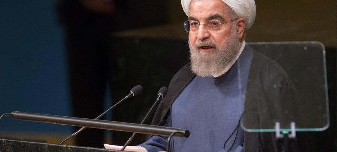 الرئيس الإيراني حسن روحاني. المصدر: الأمم المتحدة / لوي فيليبي