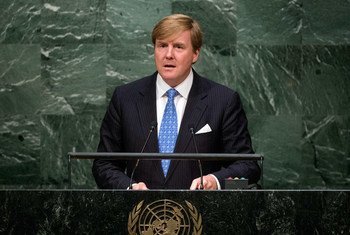 King Willem-Alexander of the Netherlands addresses the general debate of the General Assembly’s seventieth session.
