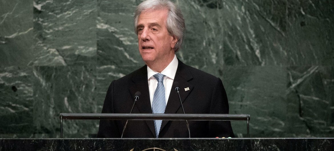 President Tabaré Vázquez of Uruguay addresses the general debate of the General Assembly’s seventieth session.
