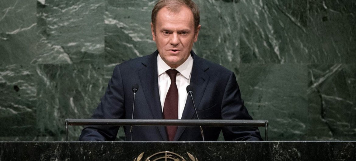Donald Tusk, President of the European Council addresses the general debate of the General Assembly’s seventieth session.