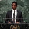 رئيس زامبيا ادغار تشاجوا في المناقشة العامة للدورة السبعين للجمعية العامة. المصدر: الأمم المتحدة / تشا باك