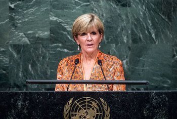 Foreign Minister Julie Bishop of Australia addresses the general debate of the General Assembly’s seventieth session.