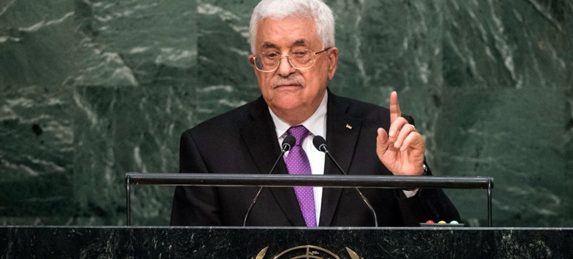 巴勒斯坦民族权力机构主席阿巴斯在第70届联大一般性辩论的发言   联合国图片/Cia Pak