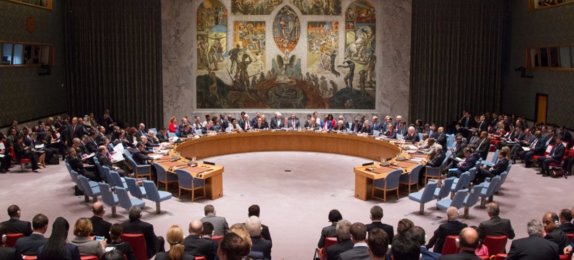 联合国安理会会议现场（资料图片）。