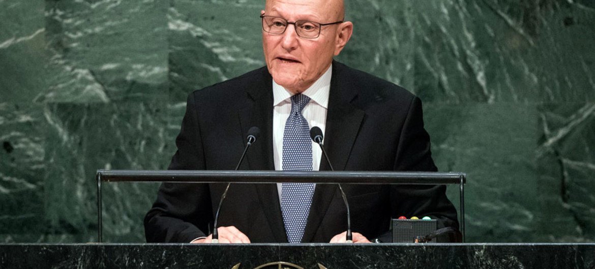 President Tammam Salam of Lebanon addresses the general debate of the General Assembly’s seventieth session.