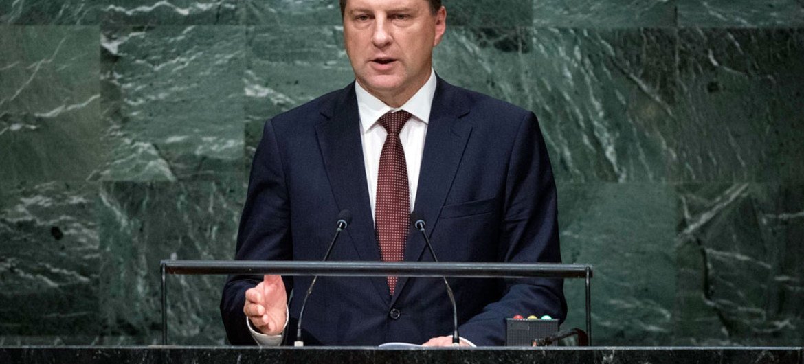Президент Латвии Вейонис Раймондс. Фото ООН