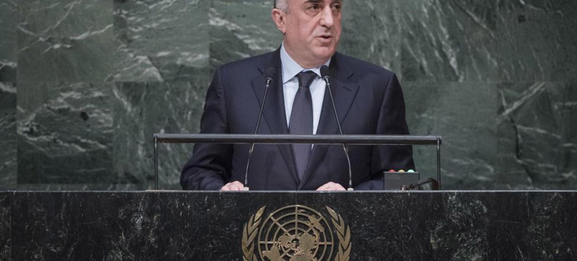Foreign Minister Elmar Mammadyarov of Azerbaijan addresses the general debate of the General Assembly’s seventieth session.