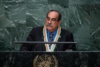President Peter M. Christian of Micronesia addresses the general debate of the General Assembly’s seventieth session.
