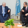 Пан Ги  Мун  с  заместителем премьер-министра   Сирии Валидом  Муаллемом